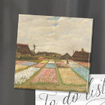 電球フィールド |ビンセント・ヴァン・ゴッホ マグネット<br><div class="desc">オランダ後印象派アーティストのヴィンセント・ヴァン・ゴッホによるオランダの球根畑（1883年）または花壇。オリジナルのアートワークはキャンバス上の油。これはファン・ゴッホ初の風景画の一つで、花のチューリップ畑のパノラマの景色を描いた。デザインツールを使用してイメージのカスタム文字を追加したり、イメージをカスタマイズする。</div>