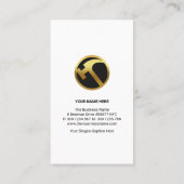 電球ホー芸術的ムハンマーモチフハンドマン 名刺 (裏面)