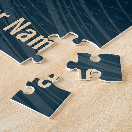 電球ランプのレトロ電球頭が切れる電気技師 ジグソーパズル (側面)