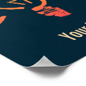 電球ランプのレトロ電球頭が切れる電気技師 ポスター (角)