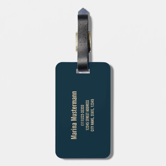 電球ランプのレトロ電球頭が切れる電気技師 ラゲッジタグ (裏面縦)