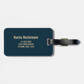 電球ランプのレトロ電球頭が切れる電気技師 ラゲッジタグ (裏面横)