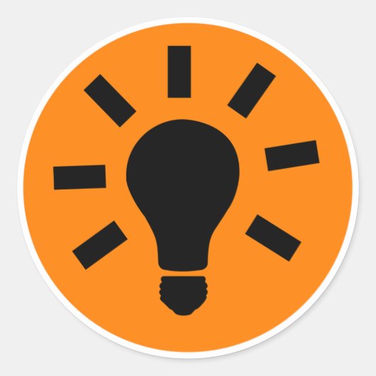 電球ランプの記号 ラウンドシール (正面)