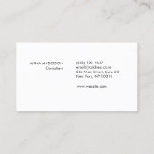 電球ロゴビジネスマーケティングコンサルティング 名刺 (裏面)