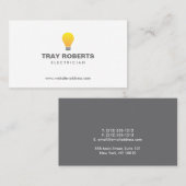 電球ロゴNo.1名刺 名刺 (正面/裏面)