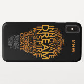 電球感動的のモノグラカスタムムケース Case-Mate iPhoneケース (裏面(横))