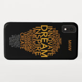 電球感動的のモノグラカスタムムケース Case-Mate iPhoneケース (裏面(横))