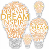 電球感動的シール シール (正面)