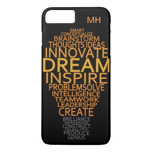 電球感動的モノグラカスタムムケース Case-Mate iPhoneケース (裏面)