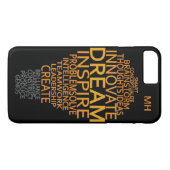 電球感動的モノグラカスタムムケース Case-Mate iPhoneケース (裏面(横))