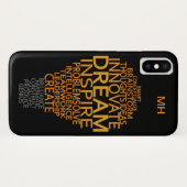 電球感動的モノグラカスタムムケース Case-Mate iPhoneケース (裏面(横))