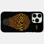 電球感動的モノグラカスタムムケース Case-Mate iPhoneケース (裏面 (横))