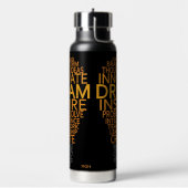 電球感動的モノグラカスタムム ウォーターボトル (左面)