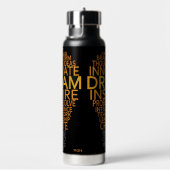 電球感動的モノグラカスタムム ウォーターボトル (右面)