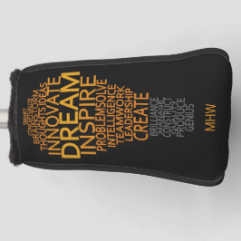 電球感動的モノグラカスタムム ゴルフヘッドカバー