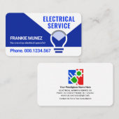 電球照明アップ事業名 名刺 (正面/裏面)