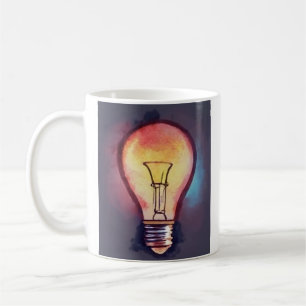 電球絵画の色 コーヒーマグカップ