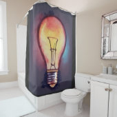 電球絵画の色 シャワーカーテン (インサイチュ)