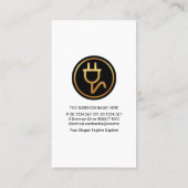 電球芸術的線電気配線 名刺 (裏面)