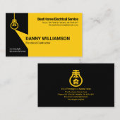 電球電輝く気技師サービス 名刺 (正面/裏面)