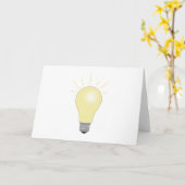 電球 カード (黄色い花)