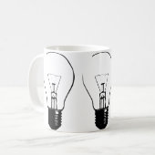 電球 グラフィック 面白い マグカップ (正面左)