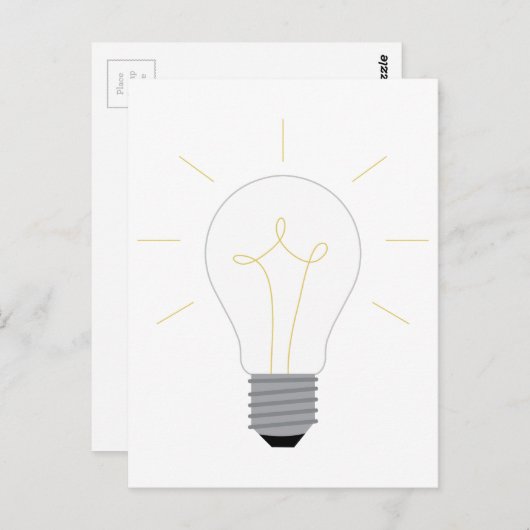 電球 ポストカード (正面/裏面)