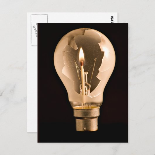 電球 ポストカード (正面/裏面)