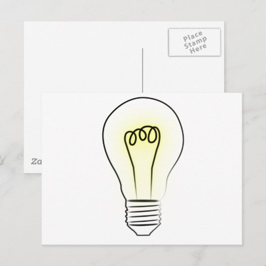 電球 ポストカード (正面/裏面)