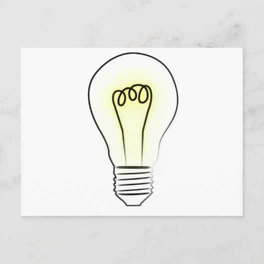 電球 ポストカード (正面)