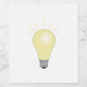 電球 ワインラベル (シングルラベル)