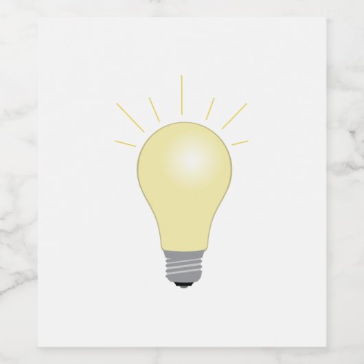 電球 ワインラベル (シングルラベル)