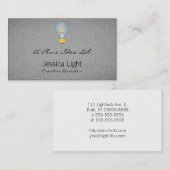 電球 名刺 (正面/裏面)