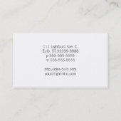 電球 名刺 (裏面)