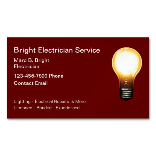 電磁気モダン名刺 マグネット名刺 (正面)