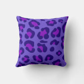 「電紫色ヒョウ」 クッション (裏面)
