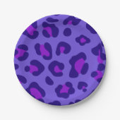 「電紫色ヒョウ」 ペーパープレート (正面)