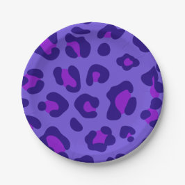 「電紫色ヒョウ」 ペーパープレート