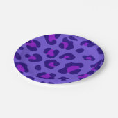 「電紫色ヒョウ」 ペーパープレート (アングル)
