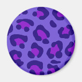 「電紫色ヒョウ」 マグネット (正面)