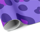 「電紫色ヒョウ」 ラッピングペーパー (ロールコーナー)