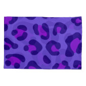 「電紫色ヒョウ」 枕カバー (裏面-左)