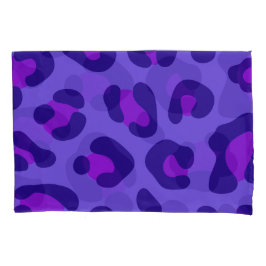 「電紫色ヒョウ」 枕カバー