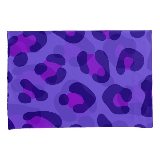 「電紫色ヒョウ」 枕カバー (正面右)