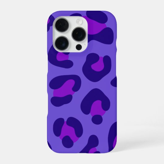 「電紫色ヒョウ」 iPhoneケース (裏面)