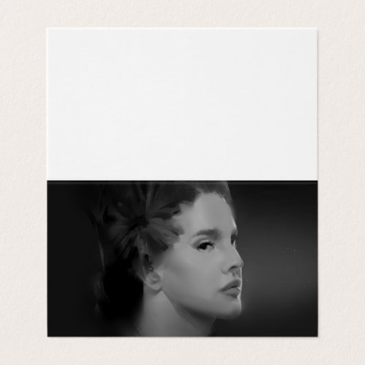 電絵を描気黒白 名刺 (外部フラット)