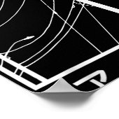 電線とケーブル恋しく思よりカタカナ日本の ポスター (角)