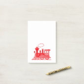 電視電灯という電車名 ポストイット (デスク上)