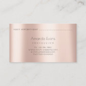 電解脱毛アポイントメントバラアイボリー 予約カード (裏面)