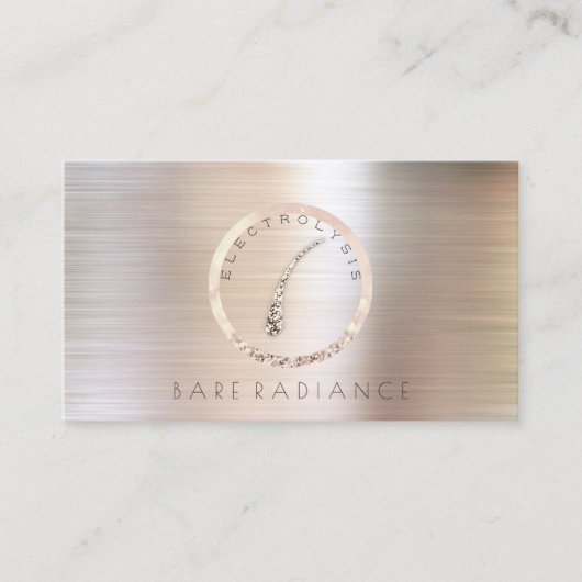 電解脱毛アポイントメントバラアイボリー 予約カード (正面)